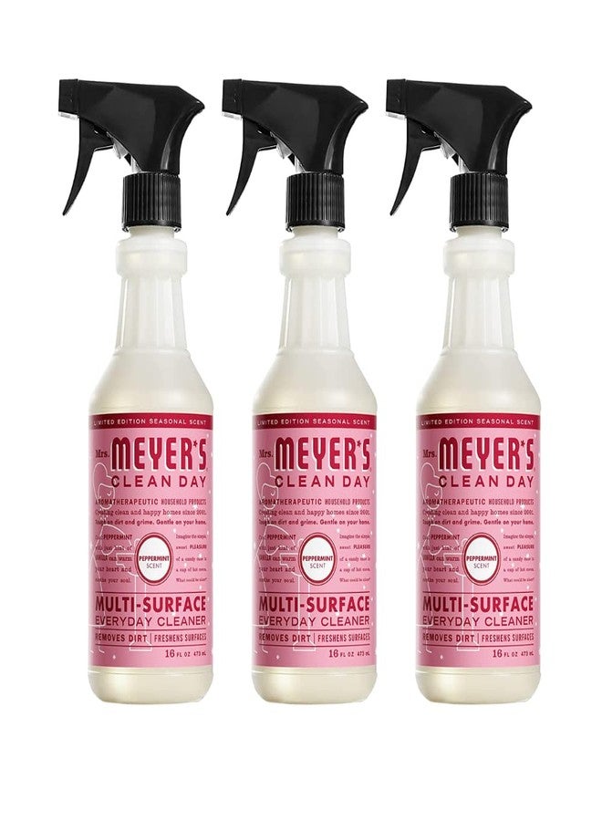 Mrs. MEYER'S CLEAN DAY Multi-Surface Cleaner Peppermint, 16 Fl Oz. (Pack of 3)